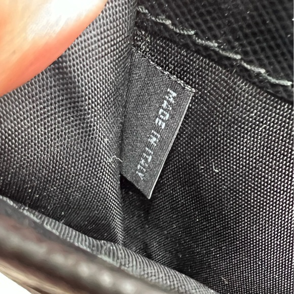 💯 AUTH Prada Tessuto black Saffiano leather wallet on chain - Picture 12 of 14